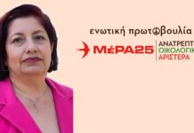 Η Λίτσα Αμμανατίδου – Πασχαλίδου, υποψήφια Ευρωβουλεύτρια με το συνδυασμό της ενωτικής πρωτοβουλίας ΜέΡΑ25 – Ανατρεπτική Οικολογική Αριστερά
