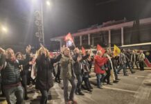 Στιγμιότυπα από τη συμμετοχή τη μεγαλειώδη χθεσινή  πορεία του Πολυτεχνείου.