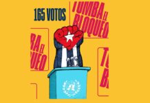 165 χώρες αντιτάχθηκαν στον οικονομικό, εμπορικό και χρηματοπιστωτικό αποκλεισμό που επέβαλαν οι Ηνωμένες Πολιτείες στην Κούβα